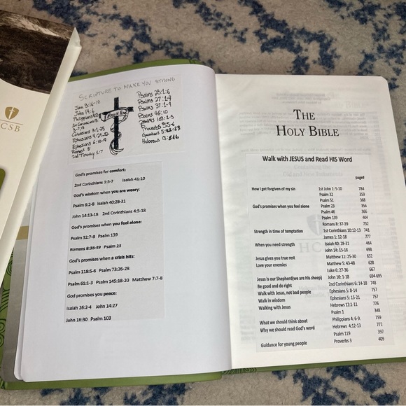 HCSB Holman Christian Standard Bible Personal Size Green- Read Descripti… - Picture 7 of 8